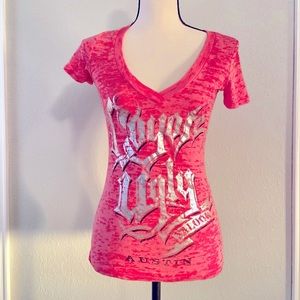 Coyote Ugly Deep V Neck TShirt Small
